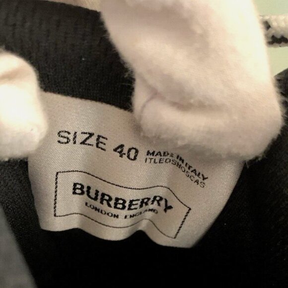 BURBERRY MEN UNION RS5 MIX TECH STRIPE LOW TOP SNEAKERS, BEIGE, SZ 40 - NIB $750 - Picture 15 of 16